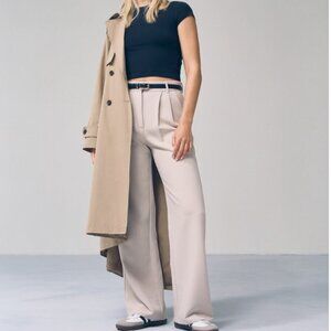 A&F Sloane Tailored Wide Leg Pant (Size 27, Short) *Brand New*